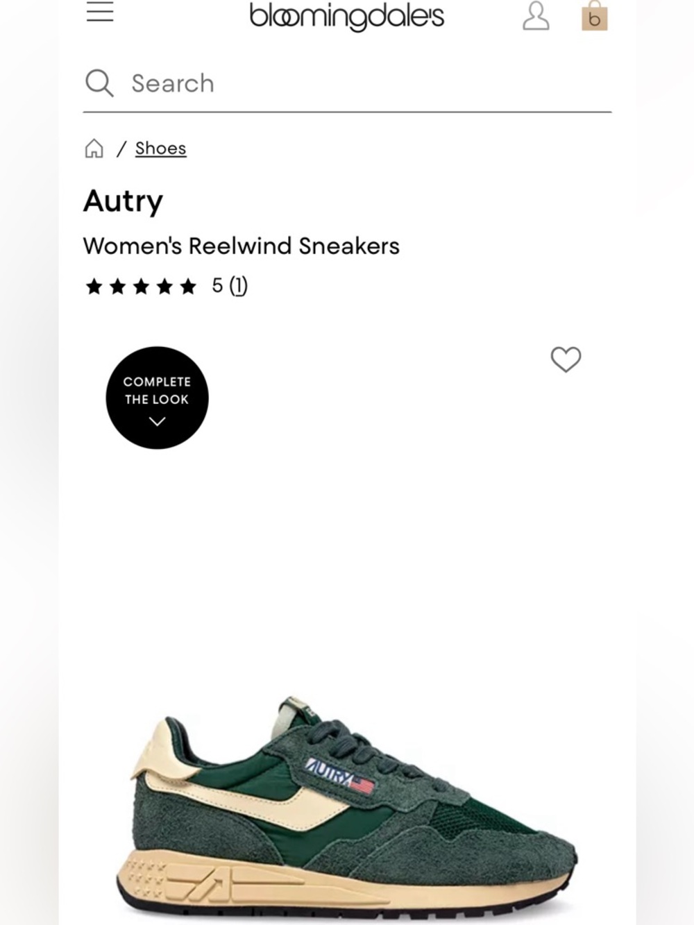 Women's Reelwind Sneakers in Green and Cream